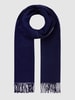 Kurt Beines Schal mit Baumwoll-Anteil  Marineblau