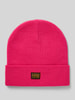 G-Star Raw Beanie mit Label-Detail Modell 'Effo' Pink