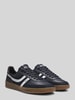 BOSS Orange Sneaker Low mit kontrastierenden Streifen Dunkelblau