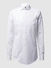 Jake*s Koszula biznesowa o kroju slim fit z diagonalu z bardzo długim rękawem  Biały