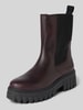 Marc O'Polo Chelseas aus echtem Leder mit Label-Prägung Modell 'Vala 5' Bordeaux