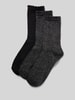 Pieces Socken aus Bio-Baumwoll-Mix Modell 'SEBBY' Black