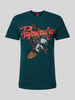 Superdry T-shirt met motief- en statementprint, model 'TATTOO SCRIPT' Donkergroen