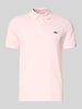 Lacoste Slim Fit Poloshirt aus reiner Baumwolle Hellrosa