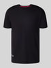 Alpha Industries T-Shirt mit Label-Details und Rundhalsausschnitt Black