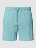 Shiwi Badehose mit Label-Patch Hellblau