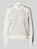 LIU JO SPORT Strickjacke mit Stehkragen Weiss