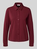 s.Oliver RED LABEL Regular fit overhemdblouse van katoenmix Bordeaux