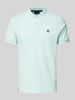 MCNEAL Regular fit poloshirt met labelstitching Lichtturquoise