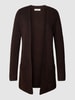 Christian Berg Woman Cardigan mit Eingrifftaschen Dunkelbraun
