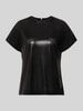MOS MOSH T-Shirt in Leder-Optik Modell 'Nicola' Black