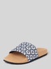 Tommy Hilfiger Slides mit Label-Print Marine