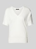 Windsor T-Shirt mit gerippten Abschlüssen Offwhite