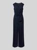 Vera Mont Jumpsuit met knoopdetail Donkerblauw