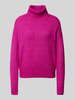 Christian Berg Woman Strickpullover aus Viskose mit Rollkragen Fuchsia