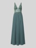 Mascara Abendkleid mit Ziersteinen Gruen