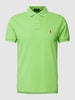 Polo Ralph Lauren Regular fit poloshirt met labelstitching Grasgroen