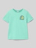 s.Oliver RED LABEL Regular Fit T-Shirt aus reiner Baumwolle Tuerkis
