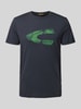 camel active T-Shirt mit geripptem Rundhalsausschnitt Marine