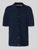 Christian Berg Men Regular Fit Poloshirt mit durchgehender Knopfleiste Marine