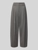 Raffaello Rossi Regular Fit Weite Hose mit Viskose-Woll-Anteil Modell 'MAYLA' Mittelgrau Melange