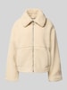 Jake*s Casual Fleecejacke mit Eingrifftaschen Sand