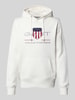Gant Hoodie met labelstitching, model 'ARCHIVE SHIELD' Offwhite