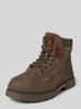 Replay Boots met labeldetails Donkerbruin