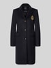 Lauren Ralph Lauren Regular fit lange jas van mix van wol en kasjmier Donkerblauw