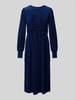 Christian Berg Woman Selection Midikleid mit Strukturmuster Blau