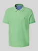 Fynch-Hatton Regular fit poloshirt met logostitching Lichtgroen