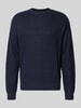Jack & Jones Strickpullover mit Rundhalsausschnitt Modell 'KAITO' Marine