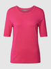 Christian Berg Woman Selection Strickpullover mit 1/2-Arm und Rundhalsausschnitt Pink