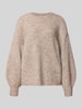 ONLY Regular Fit Pullover mit Woll-Anteil Modell 'NELLIE' Sand Melange