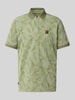 PME Legend Poloshirt met labeldetail Mintgroen