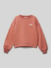 Garcia Sweatshirt mit Label-Print Apricot