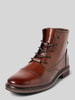 bugatti Boots van leer met ritssluiting, model 'Marcello I' Cognac