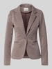 ICHI Blazer met viscose model 'Kate' Donkerbruin