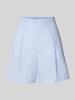 MaxMara Leisure Regular Fit Shorts mit Bundfalten Modell 'CANALE' Hellblau