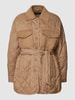 Weekend Max Mara Gewatteerd jack met strikceintuur, model 'PAPRICA' Camel