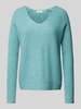 Fynch-Hatton Strickpullover mit V-Ausschnitt Aqua