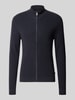 Matinique Slim Fit Strickjacke aus Baumwoll-Mix Modell 'lagoon' Dunkelblau