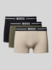 BOSS Boxershort met elastische band in een set van 3 stuks Olijfgroen