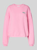 American Vintage Sweatshirt mit Label-Print Modell 'IZUBIRD' Rosa