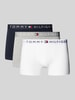 Tommy Hilfiger Boxershorts mit elastischem Label-Bund im 3er-Pack Silber Melange