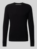 s.Oliver RED LABEL Regular fit pullover met structuurmotief Zwart