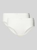 Sloggi Slip met labelprint in een set van 2 stuks, model 'FREE' Offwhite