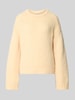 PIECES Relaxed Fit Pullover im Chunky Knit Look Modell 'DORTHEA' Hellgelb