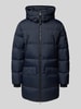 Marc O'Polo Regular Fit Daunenmantel mit Kapuze Marine