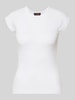 JJXX Slim Fit T-Shirt mit Rundhalsausschnitt Modell 'Star' Weiss